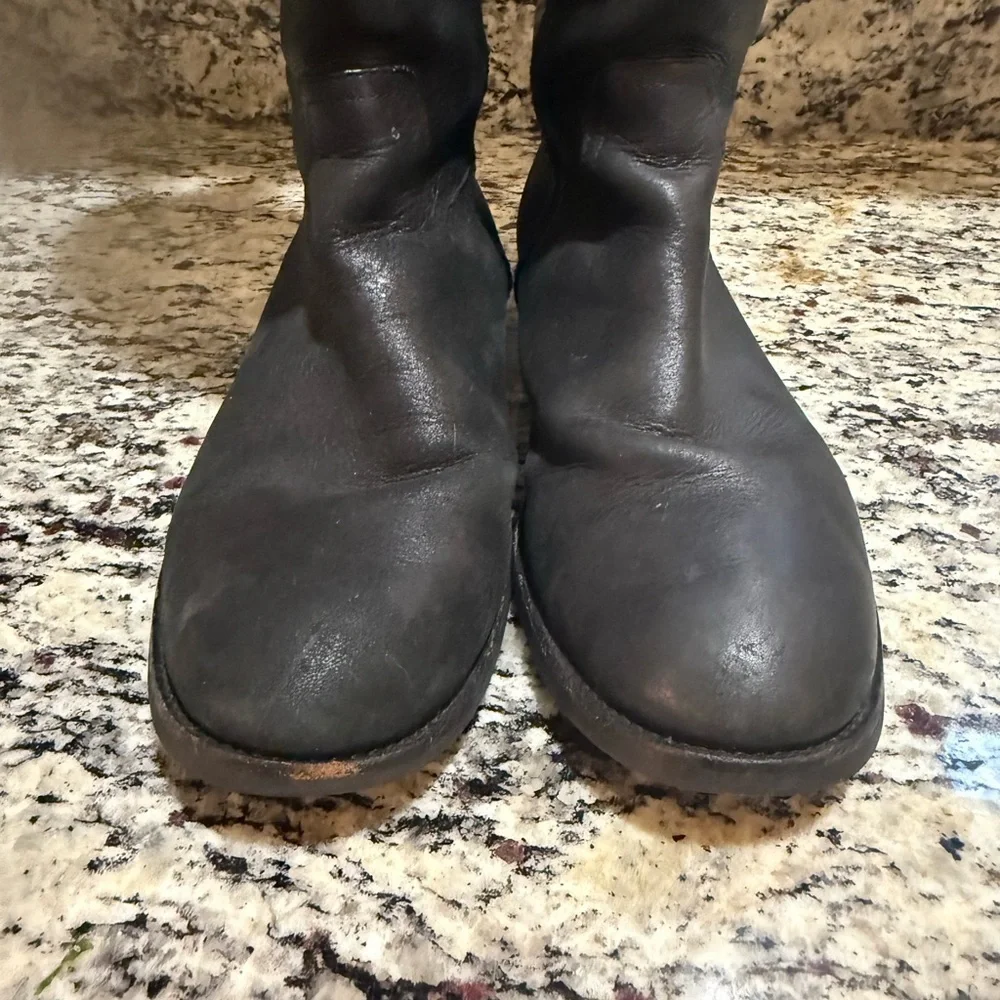 Tory Burch Kiernan Black Riding Boots 10M